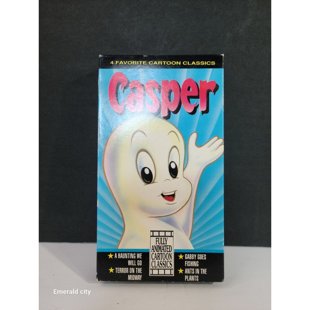 Vtg Original Casper the Friendly Ghost Cartoon Classics Cassette Tape VHS Movie
